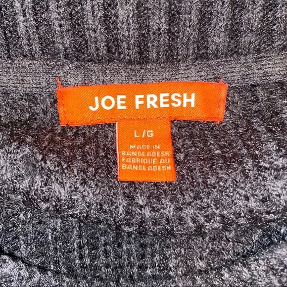 Joe Fresh grey sweater, large - Picture 3 of 5